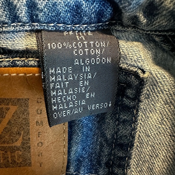 VTG 90s Petite Medium Liz Authentic Full Zip Denim Field Jacket Multiple Pockets - Picture 7 of 16